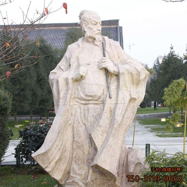南宋愛(ài)國(guó)詩(shī)人陸游石雕像