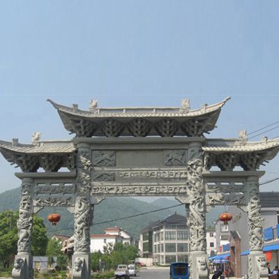 新農(nóng)村牌坊制作用什么石材？需要注意什么？