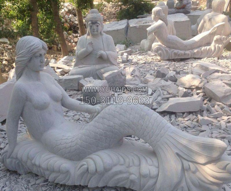 公園景區(qū)美人魚(yú)石雕 公園景區(qū)美人魚(yú)石雕