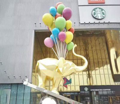 創(chuàng)意抽象氣球小狗室內(nèi)景觀雕塑有什么寓意？