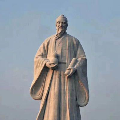 戶外大型石雕名人，古人著名醫(yī)學(xué)家名醫(yī)塑像