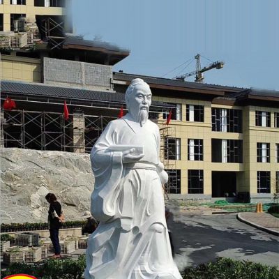 戶(hù)外漢白玉石雕名醫(yī)華佗雕塑