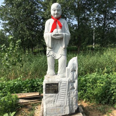 24孝故事人物，懷橘遺親石雕