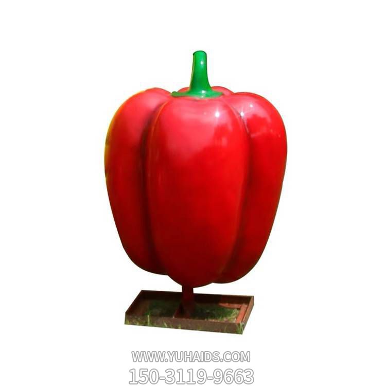 紅辣椒，玻璃鋼仿真蔬菜雕塑