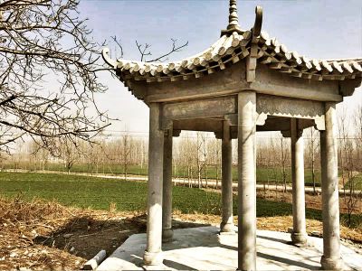 戶(hù)外景區(qū)擺放青石仿古建簡(jiǎn)易涼亭
