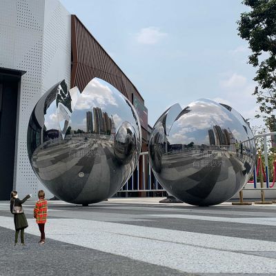 戶外不銹鋼、鏡面球體雕塑