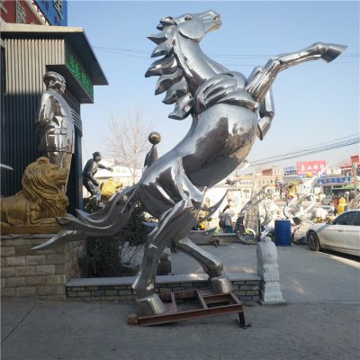 園林大型不銹鋼動(dòng)物景觀(guān)城市地標(biāo)擺件