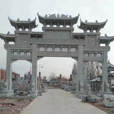 大理石石雕戶(hù)外園林景觀城鎮(zhèn)鄉(xiāng)村大型古建筑牌坊