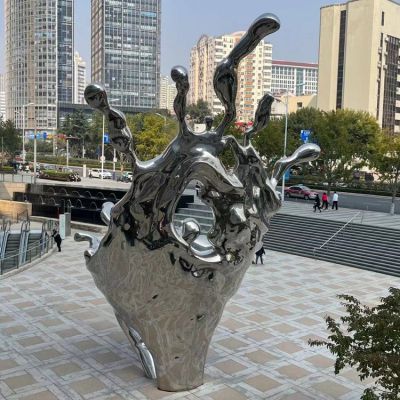 海浪浪花擺件，城市街道創(chuàng)意雕塑