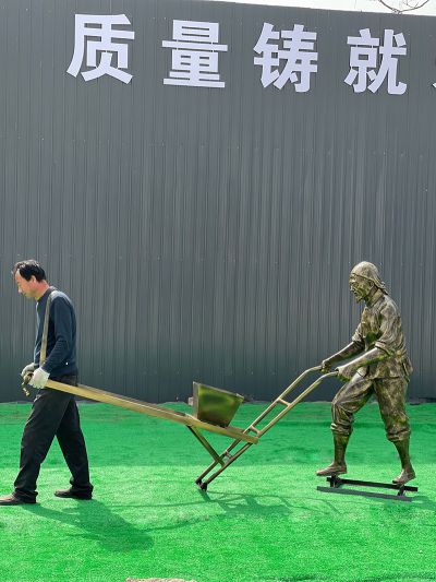 播種人物雕塑-中國農(nóng)耕播種勞動(dòng)人物情景雕塑