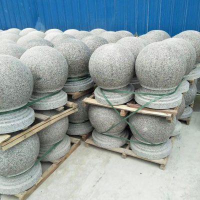 花缸巖雕刻圓形廣場(chǎng)小區(qū)門(mén)前車(chē)阻石墩
