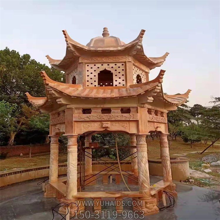 戶外園林庭院大理石晚霞紅二層中式?jīng)鐾さ袼?>
                                <h2>戶外園林庭院大理石晚霞紅二層中式?jīng)鐾さ袼?參數(shù)說明</h2>
                                                                        <table>
                                      <tr>
                                        <th>產(chǎn)品標(biāo)題</th>
                                        <td>戶外園林庭院大理石晚霞紅二層中式?jīng)鐾さ袼?/td>
                                      </tr>
                                      <tr>
                                        <th>發(fā)布時間</th>
                                        <td>2023-06-08 07:22</td>
                                      </tr>
                                      <tr>
                                        <th>價格</th>
                                        <td><span>電話咨詢</td>
                                      </tr>
                                                                              <tr>
                                          <th>雕刻內(nèi)容</th>
                                          <td>園林、涼亭、園林</td>
                                        </tr>
                                                                              <tr>
                                          <th>制作材質(zhì)</th>
                                          <td>晚霞紅、大理石</td>
                                        </tr>
                                                                          </table>
                                <h2>戶外園林庭院大理石晚霞紅二層中式?jīng)鐾さ袼?詳細(xì)說明</h2>
                                <p>玉海雕塑是一家綜合性的雕塑公司，擁有多款戶外園林庭院大理石晚霞紅二層中式?jīng)鐾さ袼苣Ｐ?，可加工定制多種戶外園林庭院大理石晚霞紅二層中式?jīng)鐾さ袼?，支持材質(zhì)、樣式、風(fēng)格、尺寸大小等方面的調(diào)整修改定制。我們所加工制作的戶外園林庭院大理石晚霞紅二層中式?jīng)鐾さ袼苜|(zhì)優(yōu)價廉，遍布全國多個省市地區(qū)，想要了解更多案例圖片，請電話或微信咨詢。材質(zhì)、大小、樣式等都可以按需定制，還可根據(jù)您提供給的戶外園林庭院大理石晚霞紅二層中式?jīng)鐾さ袼軜訄D進(jìn)行制作！如有相關(guān)需求，歡迎致電（微信同號）：<span>150-3119-9663</span></p>
                                                                <div   class=