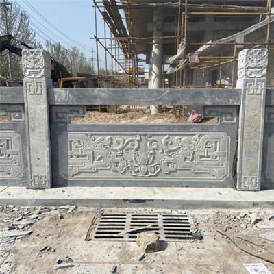 庭院景區(qū)大理石浮雕戶(hù)外欄桿狼狽雕塑