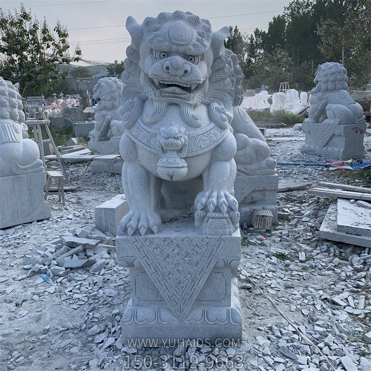 北方石獅子，傳統(tǒng)獅子大理石石雕雕塑