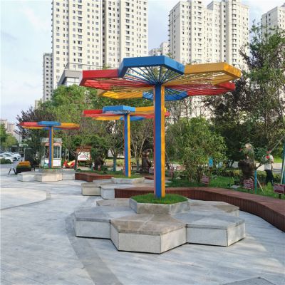 鐵藝亭子，廣場休息亭