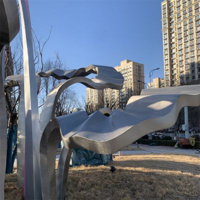 不銹鋼創(chuàng)意戶(hù)外公園景觀雕塑