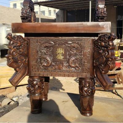 青銅鼎銅雕塑的作用是啥？
