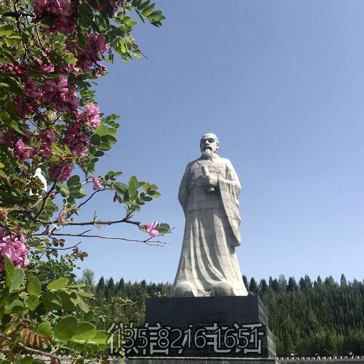 校園中國(guó)古代（戰(zhàn)國(guó)時(shí)期）著名思想家教育家荀子石雕擺件