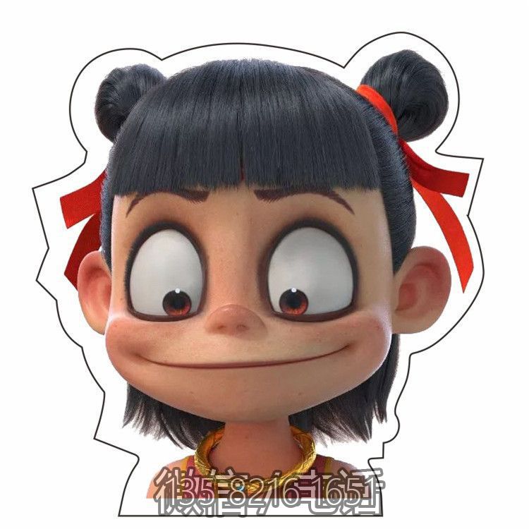網(wǎng)紅魔童降世哪吒雕塑，樹脂玻璃鋼卡通人物雕塑