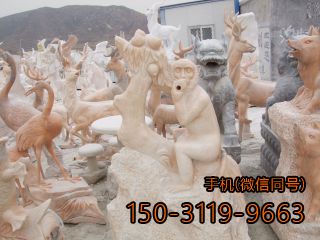 猴子、羊、鹿、仙鶴多種草坪動(dòng)物雕塑
